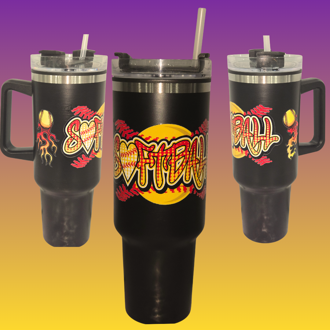 Softball 40 oz Tumbler