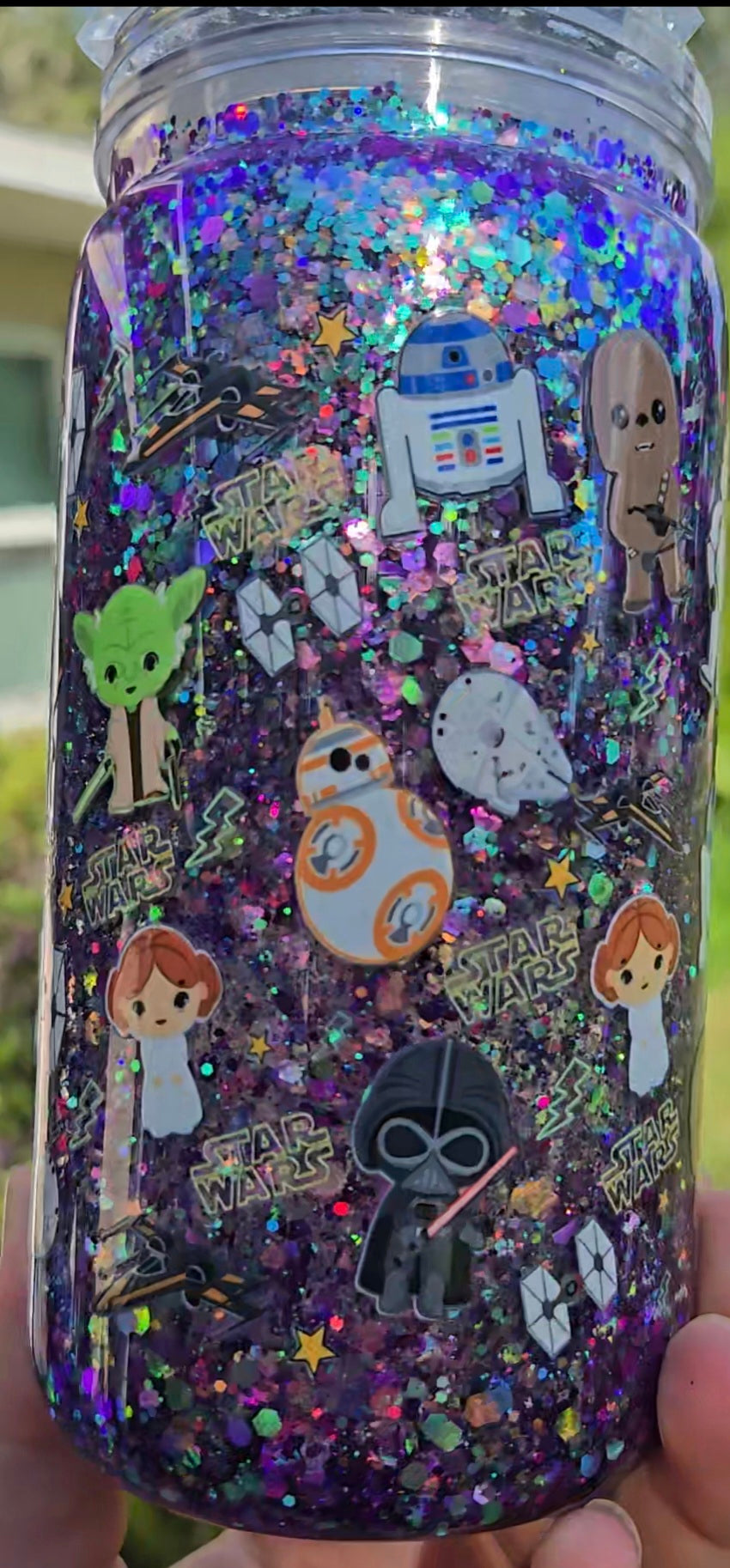 Christmas Themed Snow Globe Tumbler